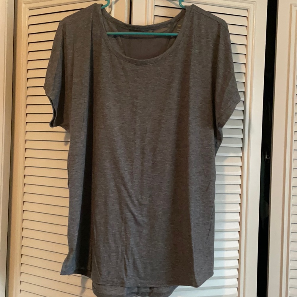 TekGear Gray Mesh Back Workout Tee